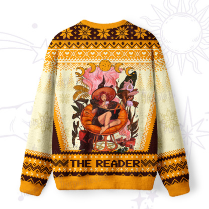 Purplehecate The Reader Moonlit Tales Ugly Christmas Sweatshirts