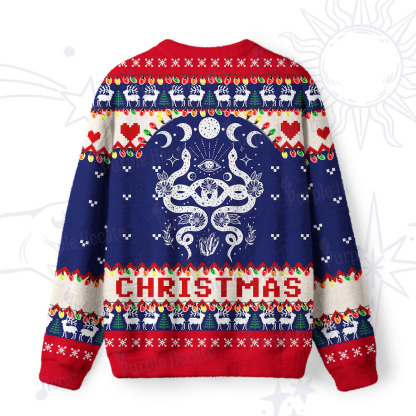 Purplehecate Lunar Serpent Alchemy Ugly Christmas Sweatshirts