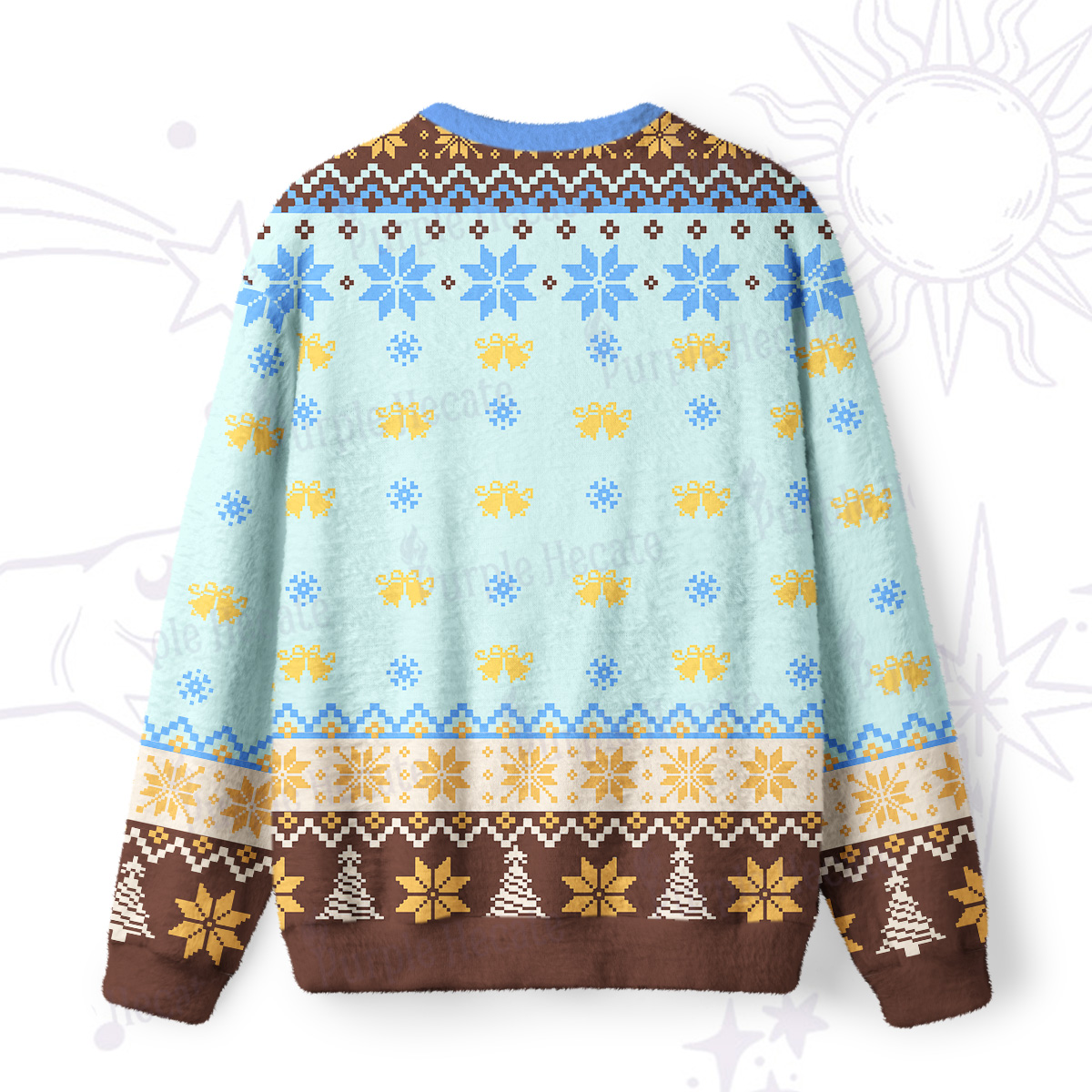 Purplehecate The Zero of Fucks Blessed Bones Ugly Christmas Sweatshirts