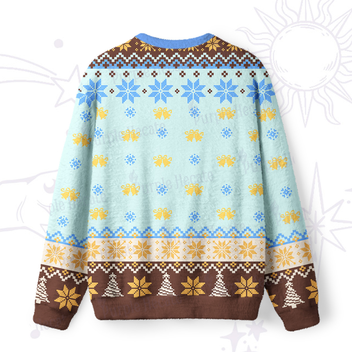 Purplehecate The Zero of Fucks Blessed Bones Ugly Christmas Sweatshirts