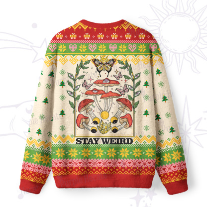 Purplehecate Stay Weird Ugly Christmas Sweatshirts