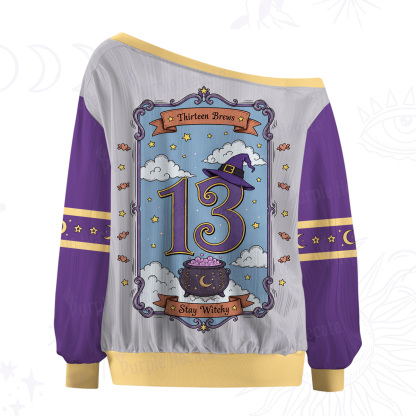 Purplehecate Brewing Up Some Magic Off The Shoulder Graphic Jersey