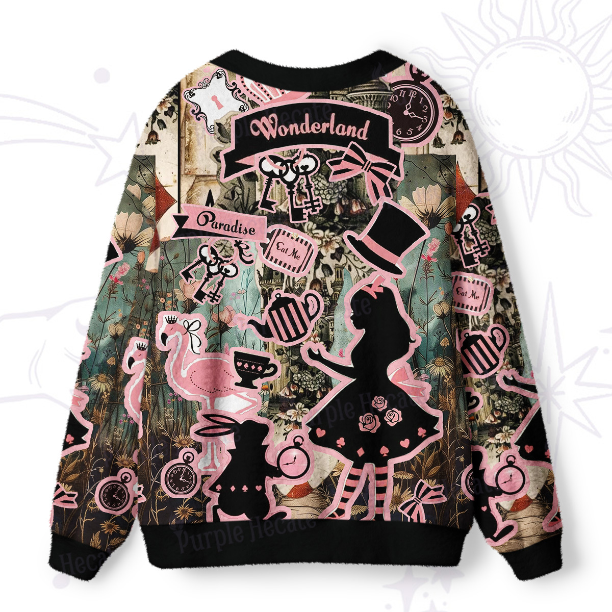 [Copy]Purplehecate Retro Bloom Folk Floral Ugly Cardigan Sweaters