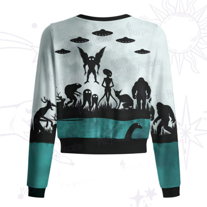 Purplehecate Alien Lake Monster Encounter Knit Cardigan