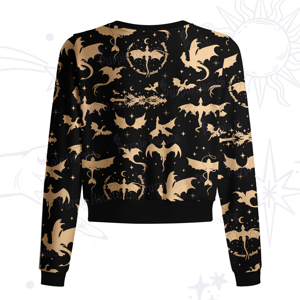 Purplehecate Fantasy Dragon Allover Knit Cardigan