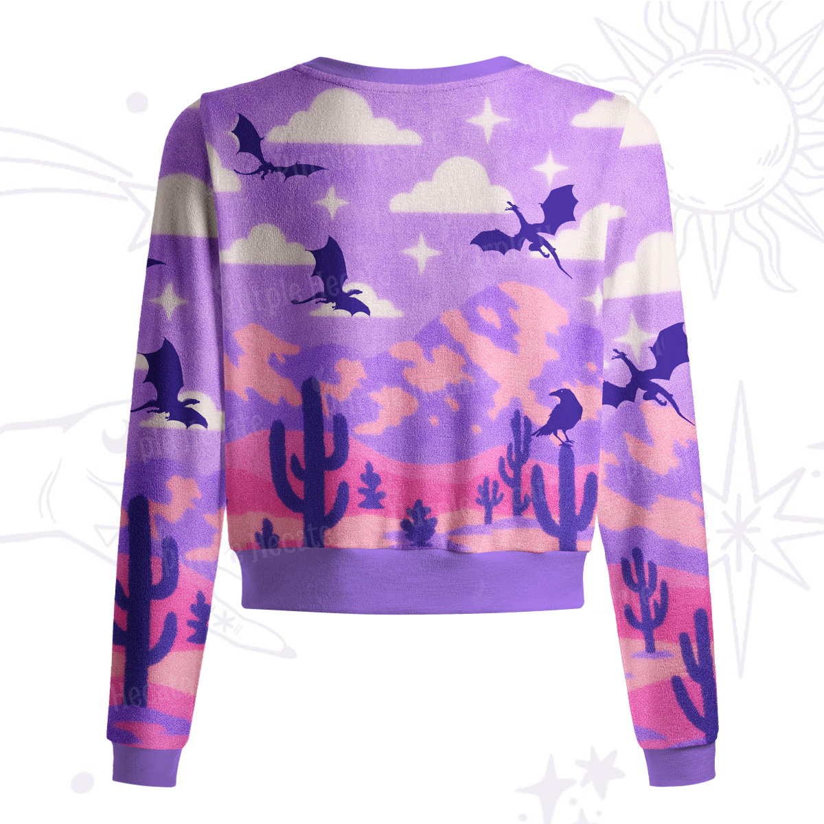 Purplehecate Mystic Desert Dragons Knit Cardigan