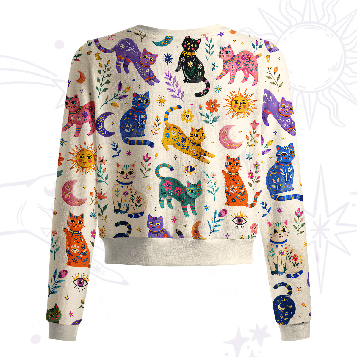 Purplehecate Rainbow Magic Cats Knit Cardigan