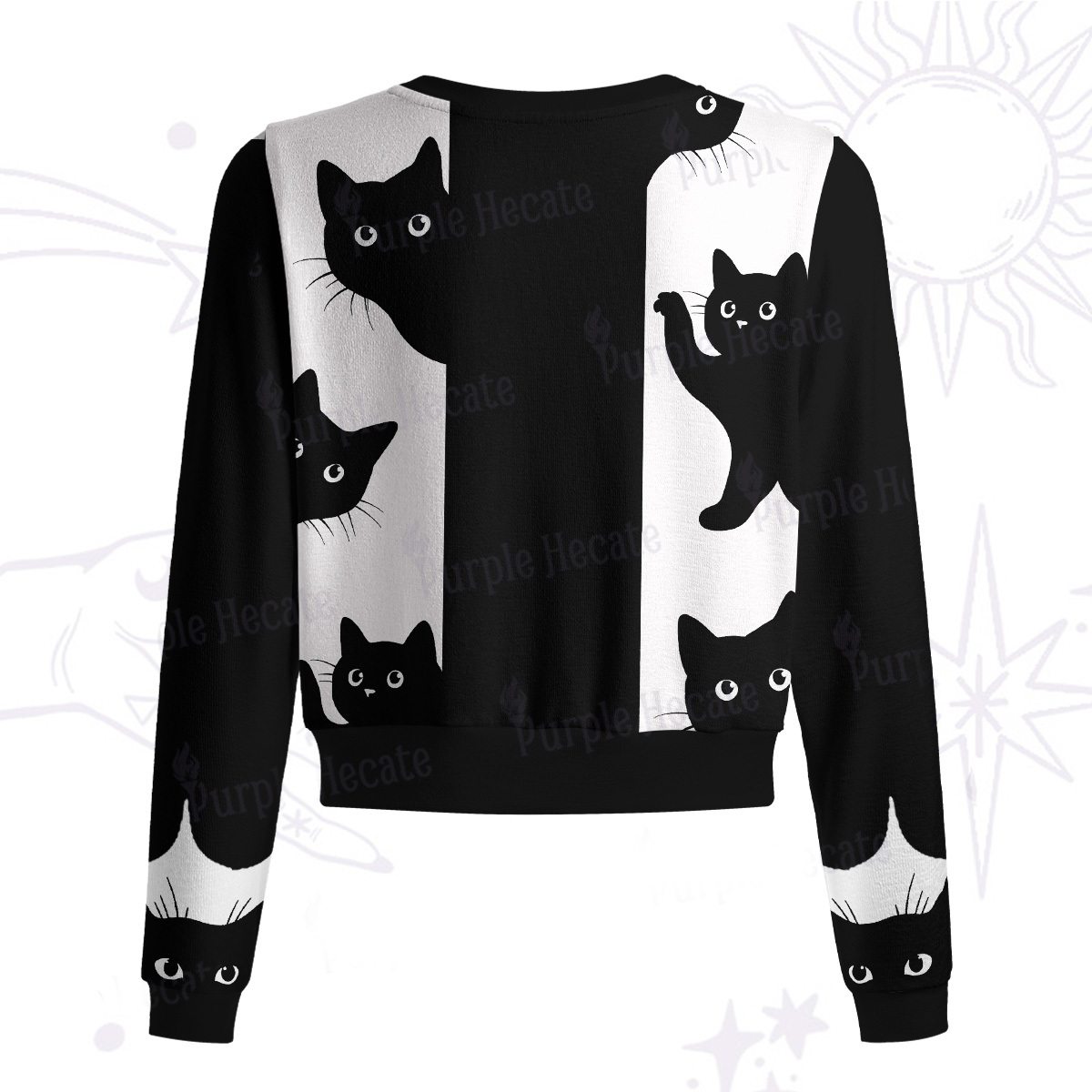 Purplehecate Peekaboo Cats Knit Cardigan