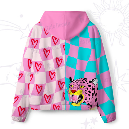 Purplehecate Savage Leopard Evil Eye All-Over Print Hoodie
