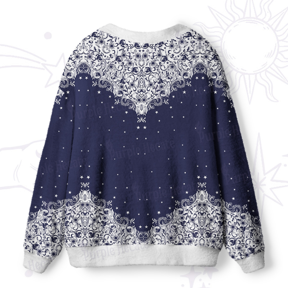 Purplehecate Midnight Star Ugly Cardigan Sweaters