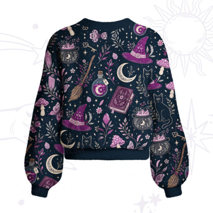 Purplehecate Witchcraft Spellbook Cardigan Sweaters