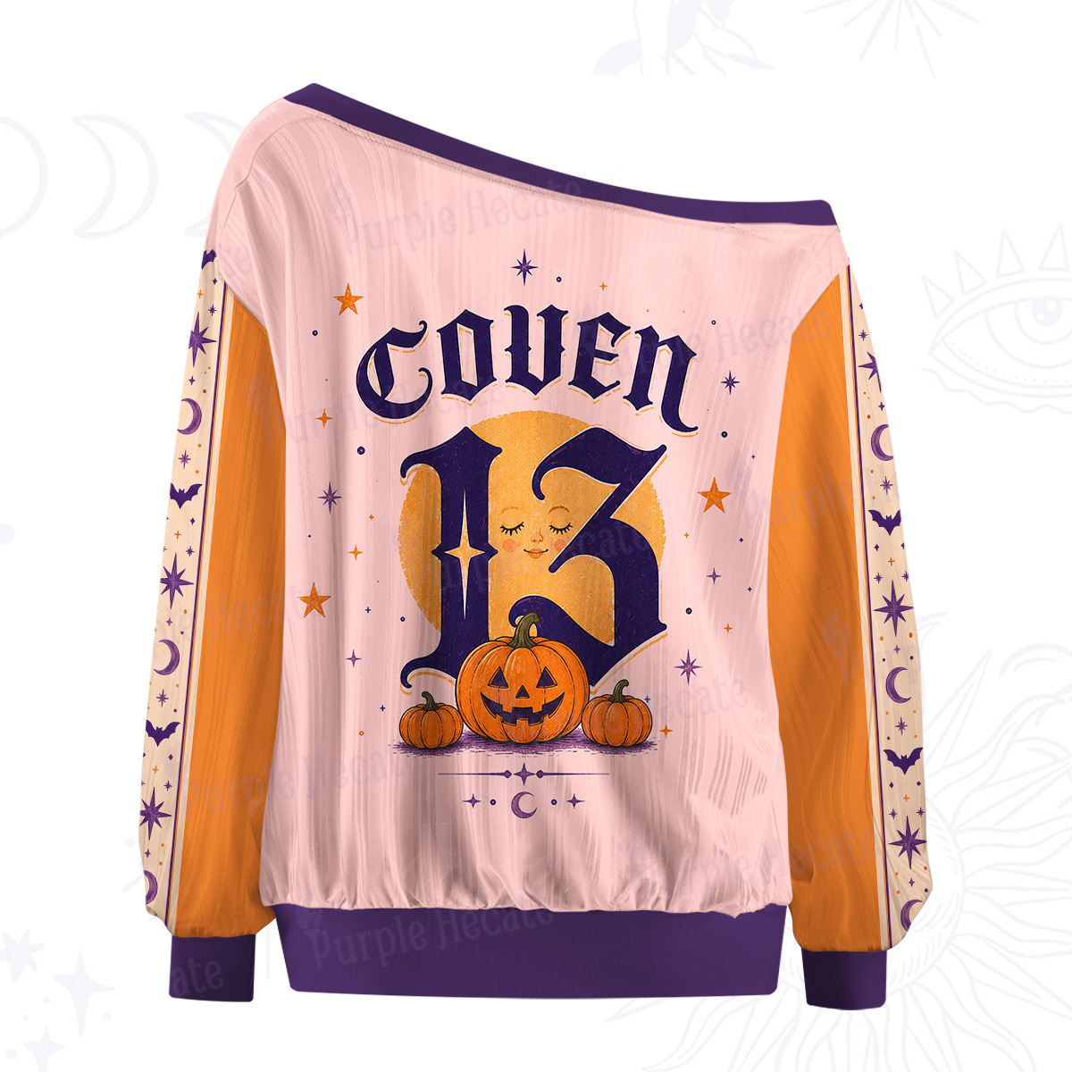 Purplehecate Season of the Witch Off The Shoulder Graphic Jersey