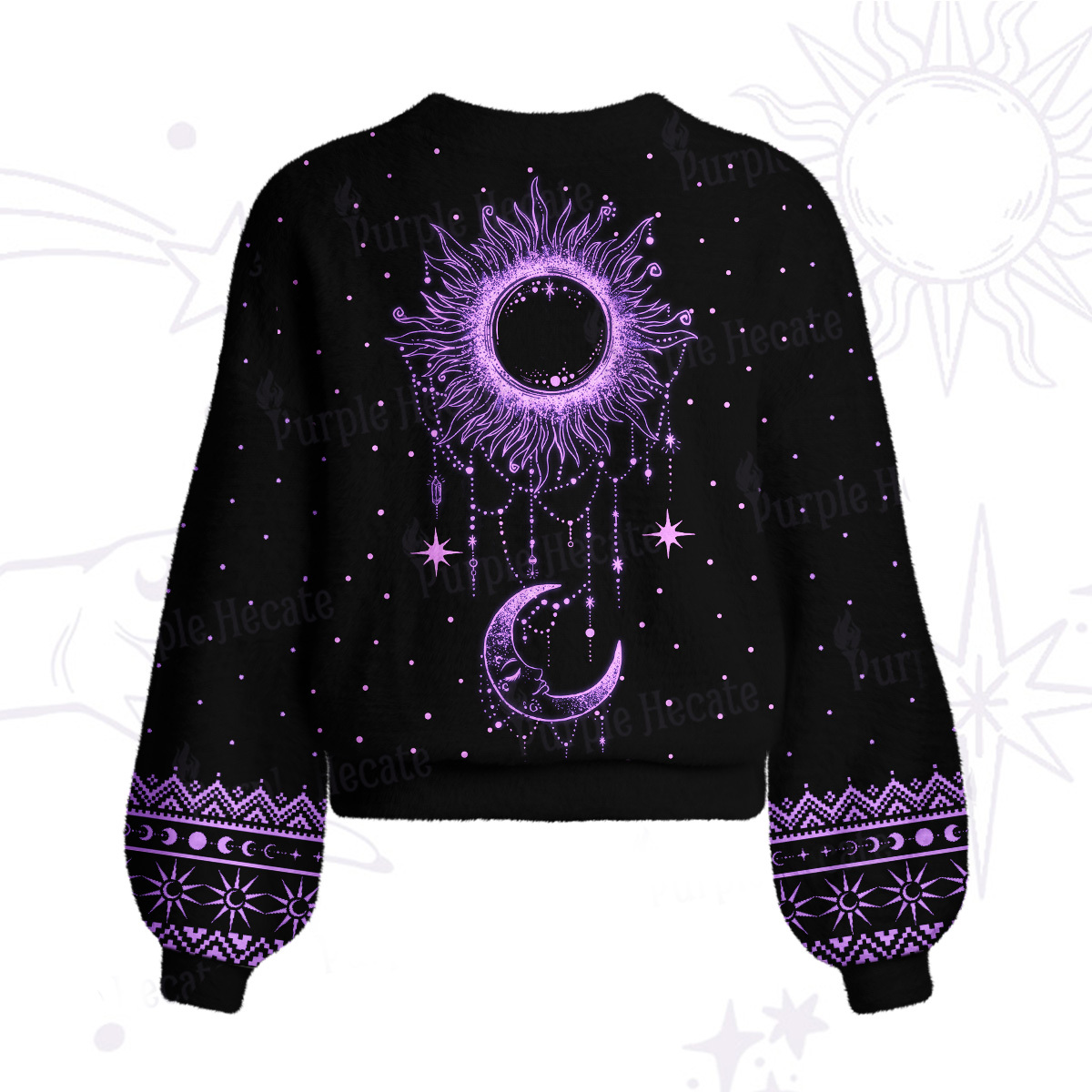Purplehecate Radiance Of Sun And Moon Cardigan Sweaters