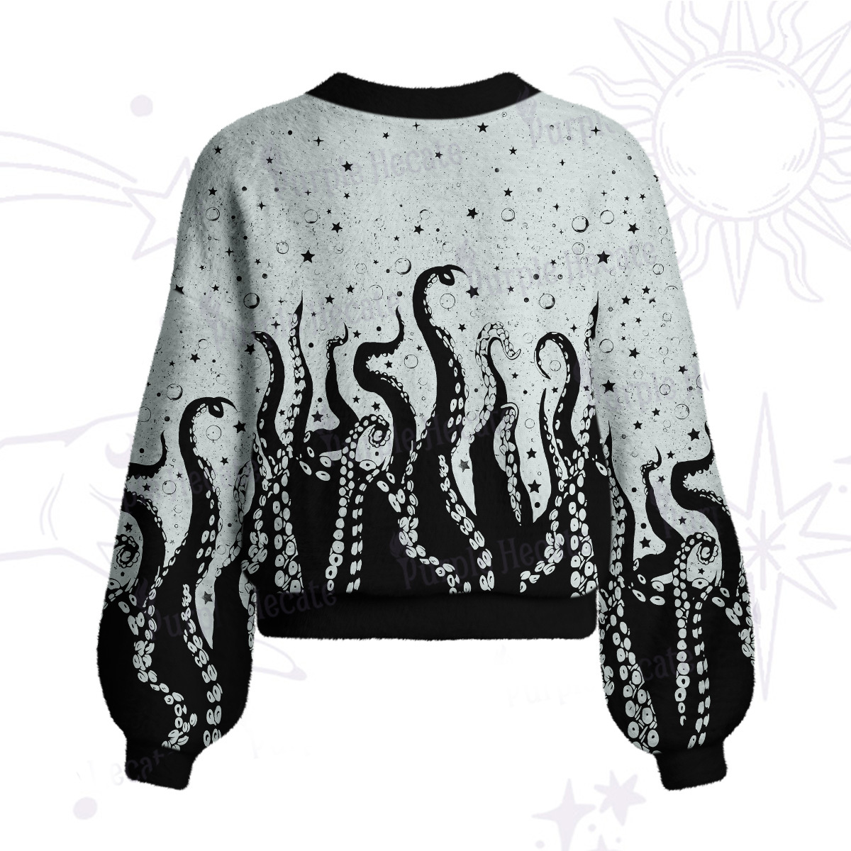Purplehecate Tentacles of the Deep Cardigan Sweaters