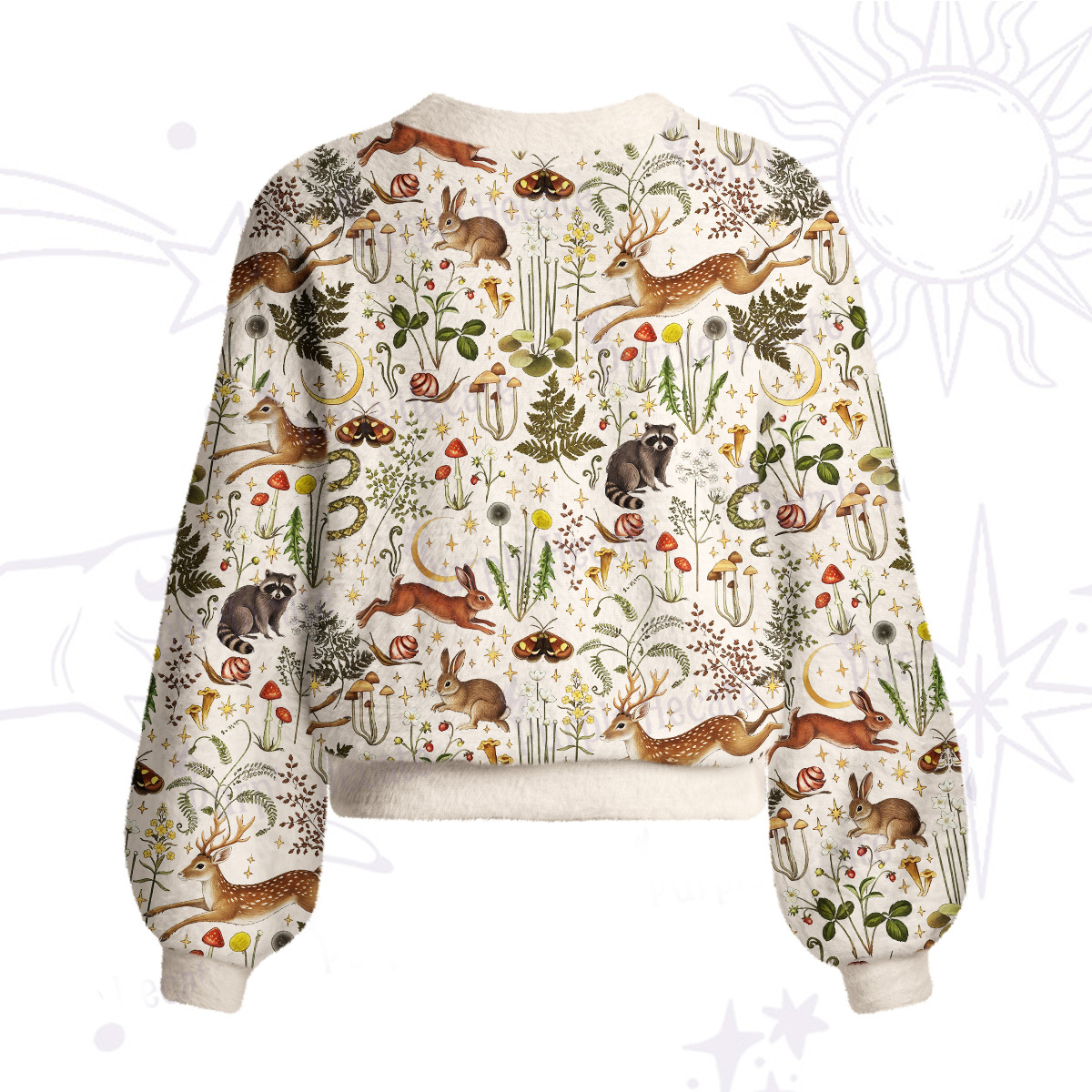 Purplehecate Enchanted Forest Animals Cardigan Sweaters
