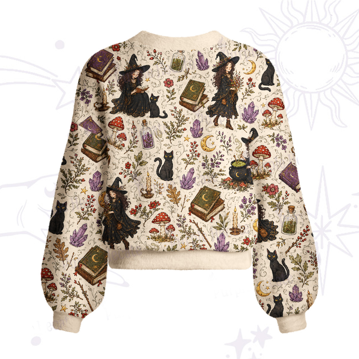 Purplehecate Herbal Witch Cardigan Sweaters