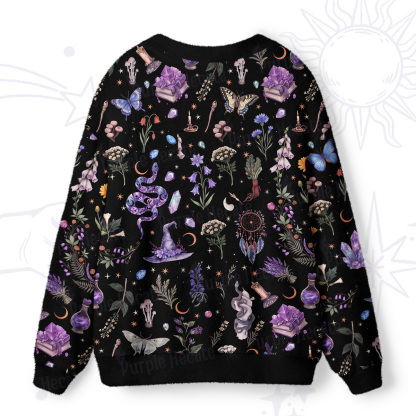 Purplehecate Witchcraft Herbarium Magic Ugly Cardigan Sweaters