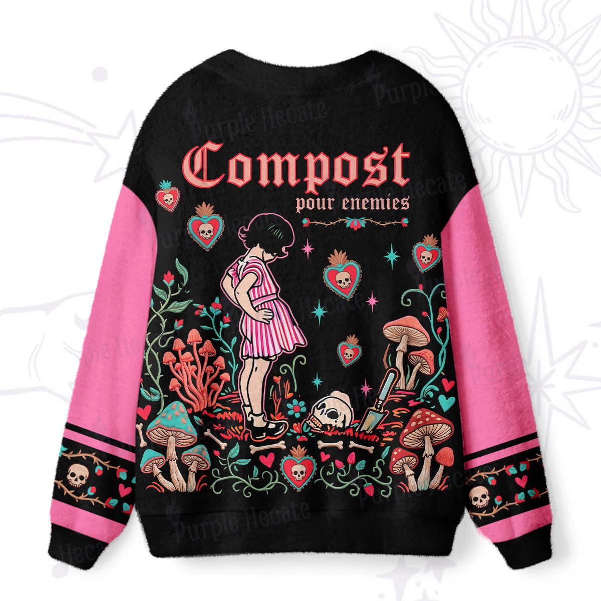 Purplehecate Compost Your Enemies Ugly Cardigan Sweaters