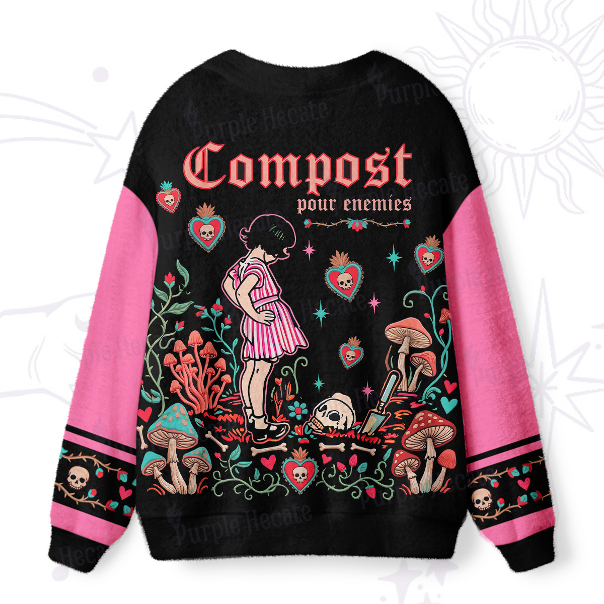 Purplehecate Compost Your Enemies Ugly Cardigan Sweaters