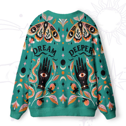 Purplehecate Occult Dream Deeper Eye Hands Ugly Cardigan Sweaters