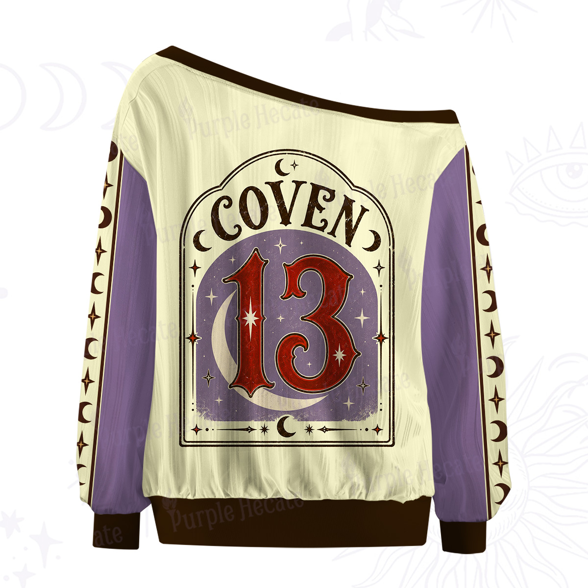 Purplehecate Midnight Coven Join the Circle Off The Shoulder Graphic Jersey