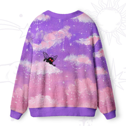 Purplehecate Celestial Dream Mothman Ugly Cardigan Sweaters