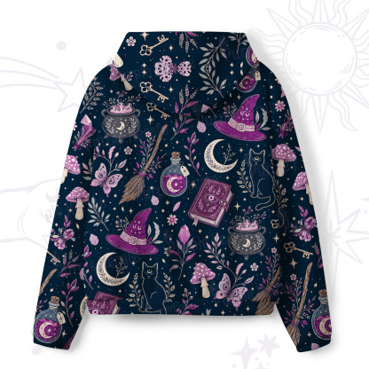 Purplehecate Witchcraft Spellbook All-Over Print Hoodie