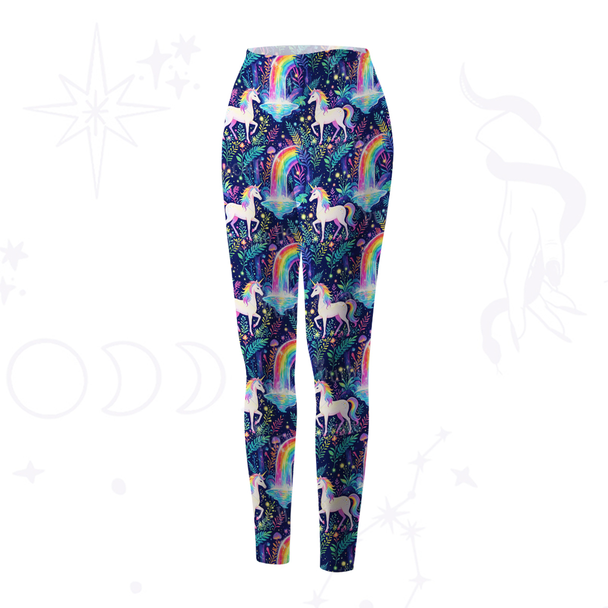 Purplehecate Rainbow Forest Unicorn Magic Yoga Pants