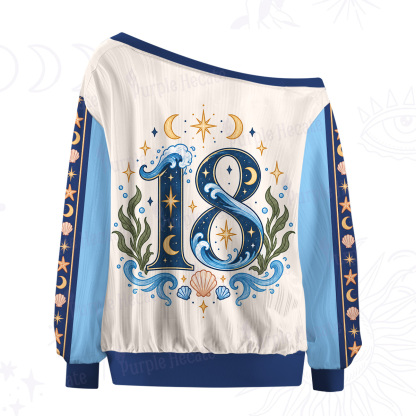 Purplehecate The Sea Knows My Secrets Off The Shoulder Graphic Jersey