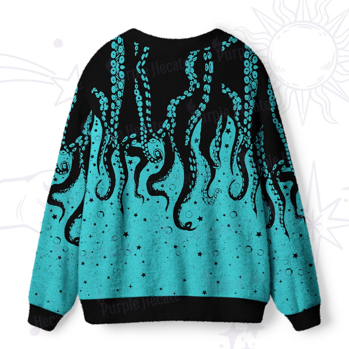 Purplehecate Tentacles of the Deep Ugly Cardigan Sweaters