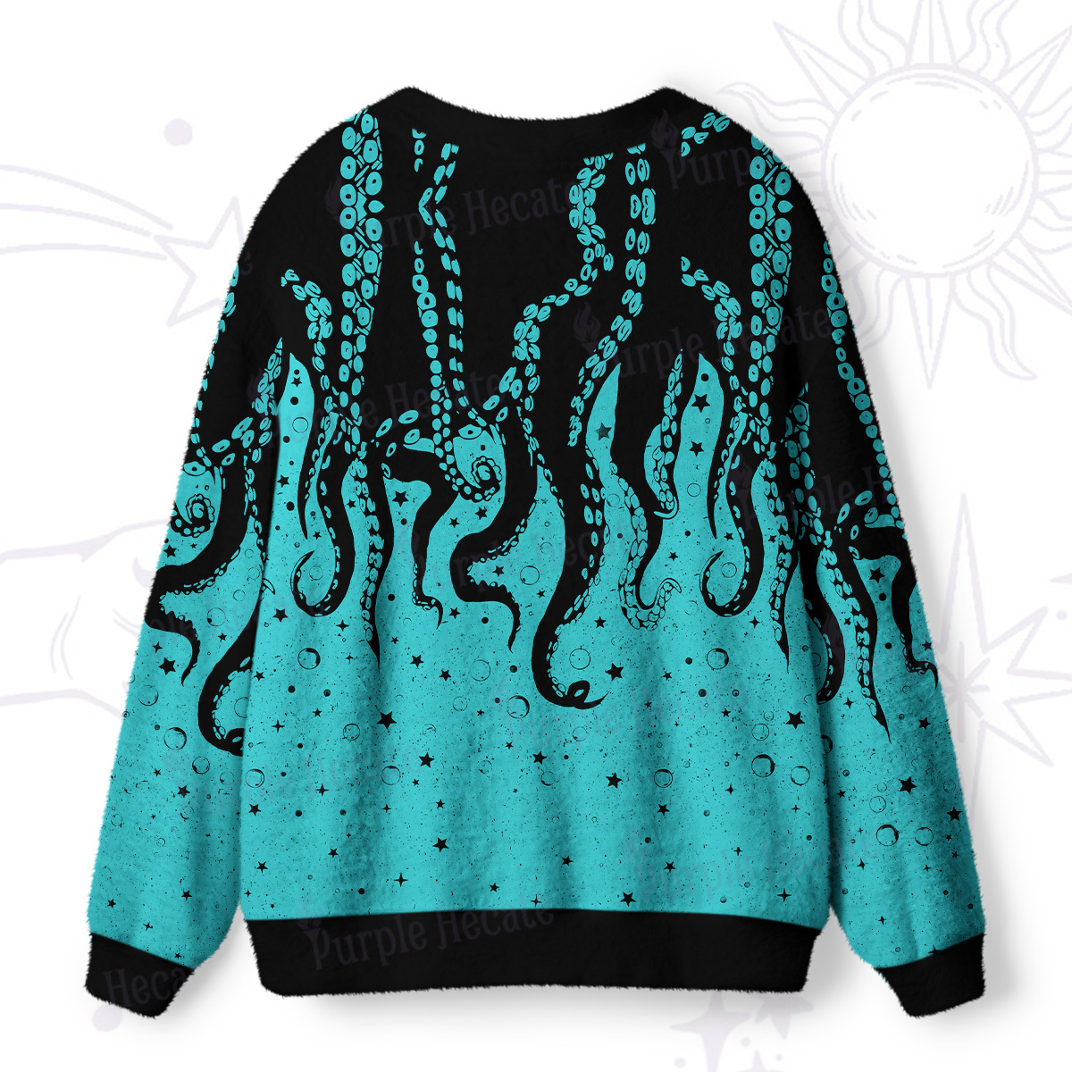 Purplehecate Tentacles of the Deep Ugly Cardigan Sweaters