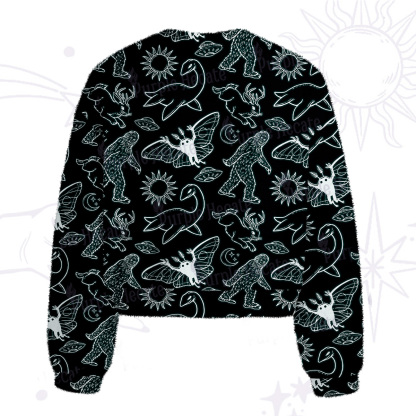 Purplehecate Cryptid Fuzzy Crewneck Sweater
