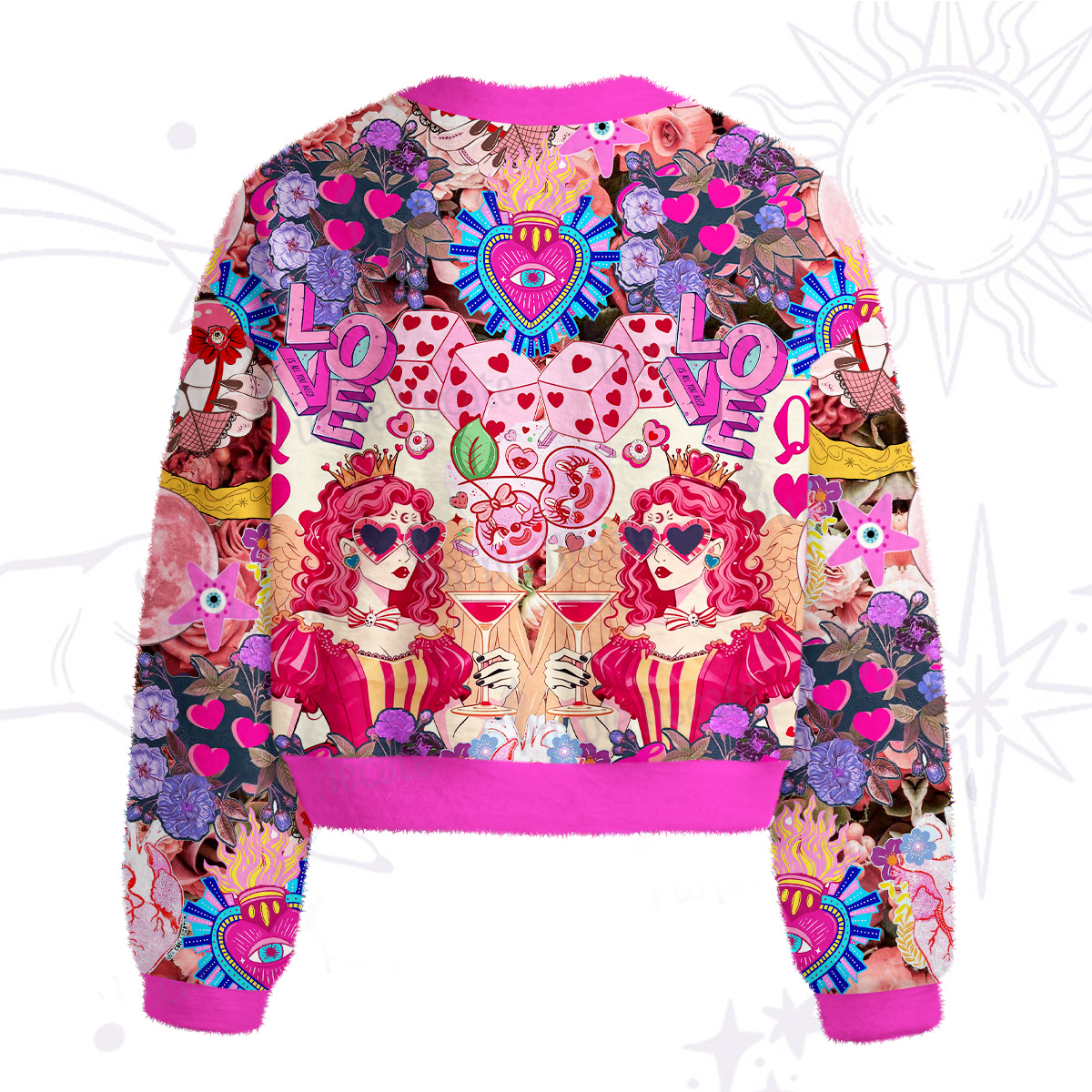 [Copy]Purplehecate Cryptid Fuzzy Crewneck Sweater
