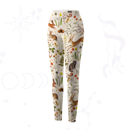 Purplehecate Enchanted Forest Animals Yoga Pants