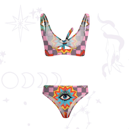 Purplehecate Awakening Flame Versa-Tie Two-Piece Swimsuit