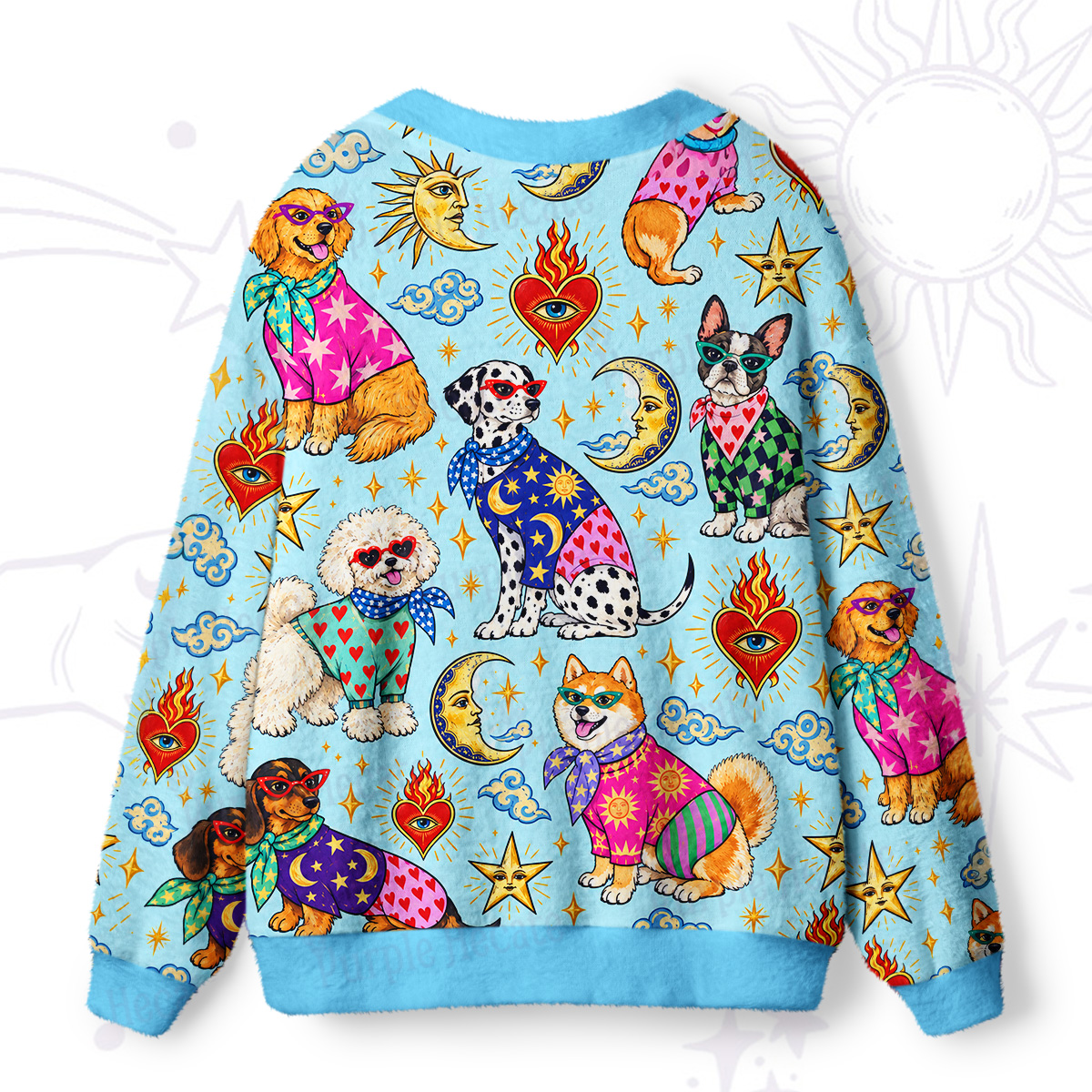 Purplehecate Puppy Fashion Show Ugly Cardigan Sweaters