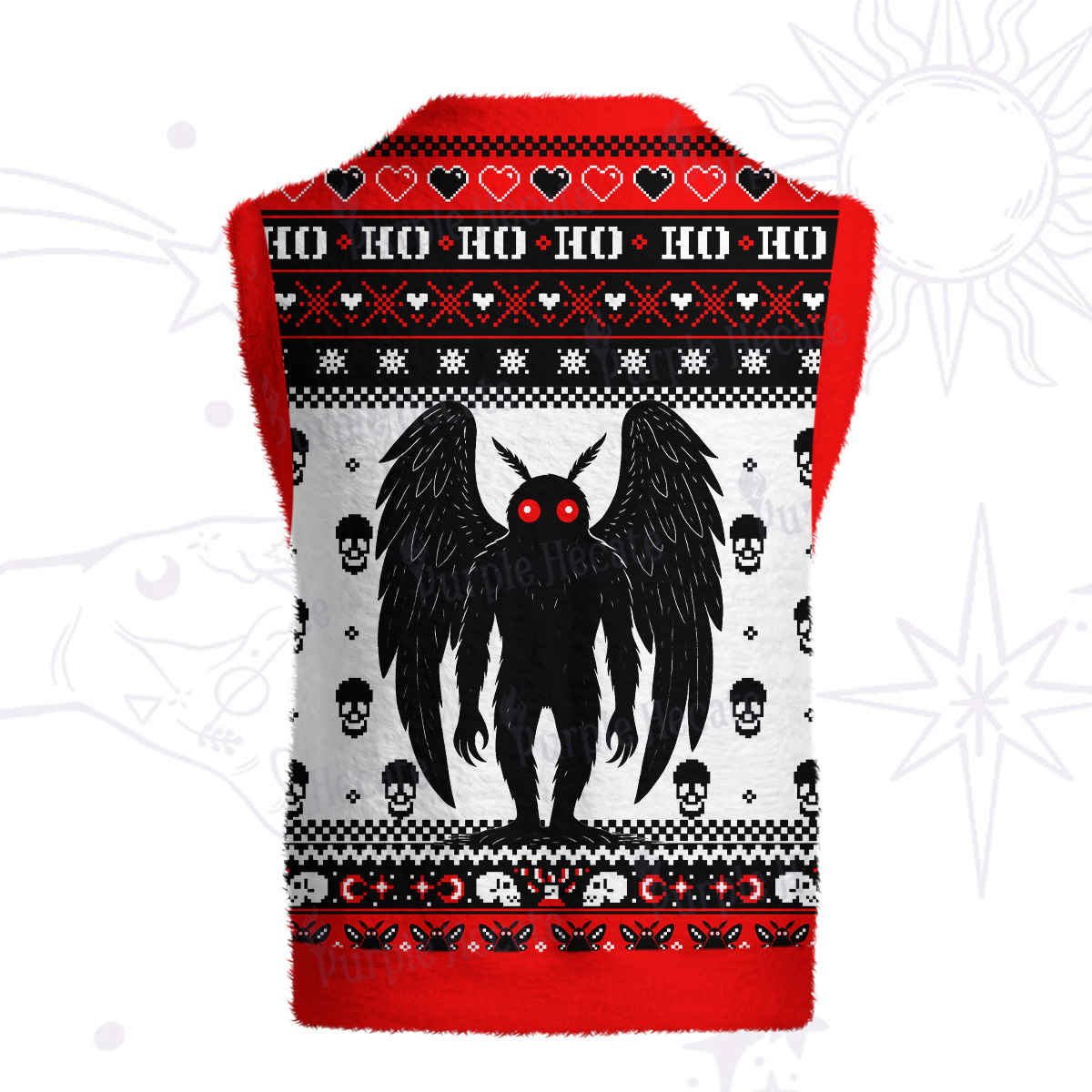 Purplehecate The Mothmen Ugly Sweater Vest