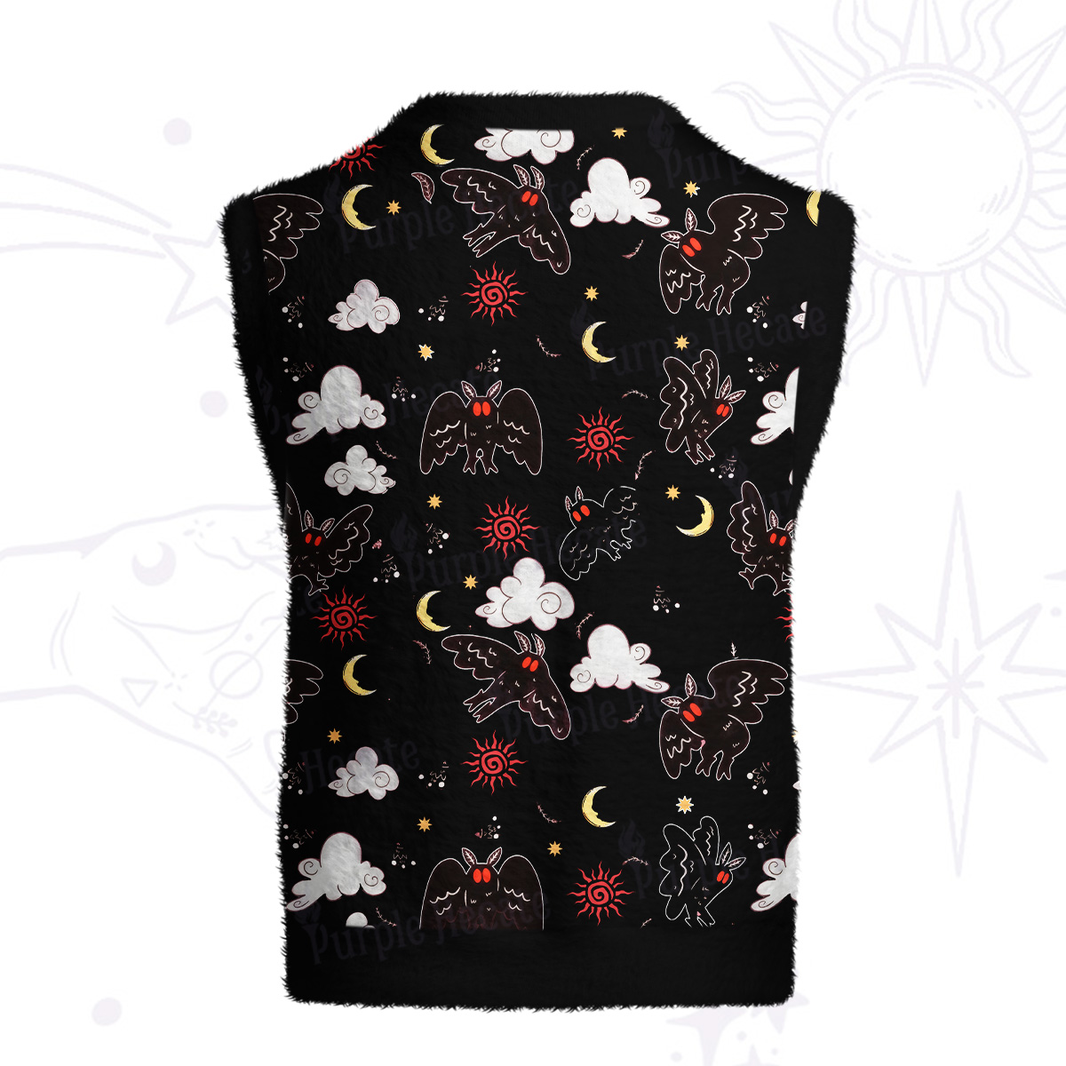 Purplehecate Cryptid Mothman Ugly Sweater Vest