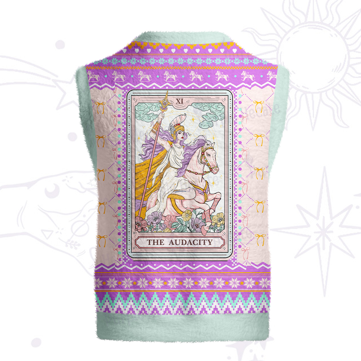 Purplehecate The Audacity Goddess Ugly Sweater Vest