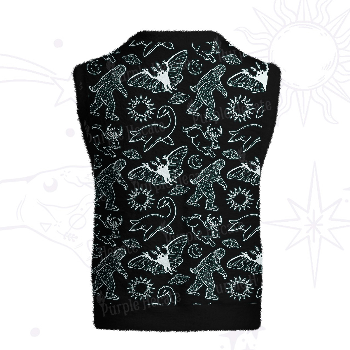Purplehecate Cryptid Ugly Sweater Vest