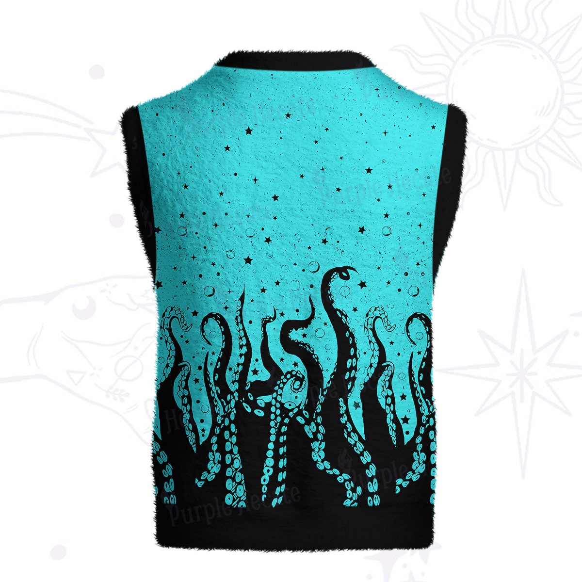Purplehecate Tentacles of the Deep Ugly Sweater Vest