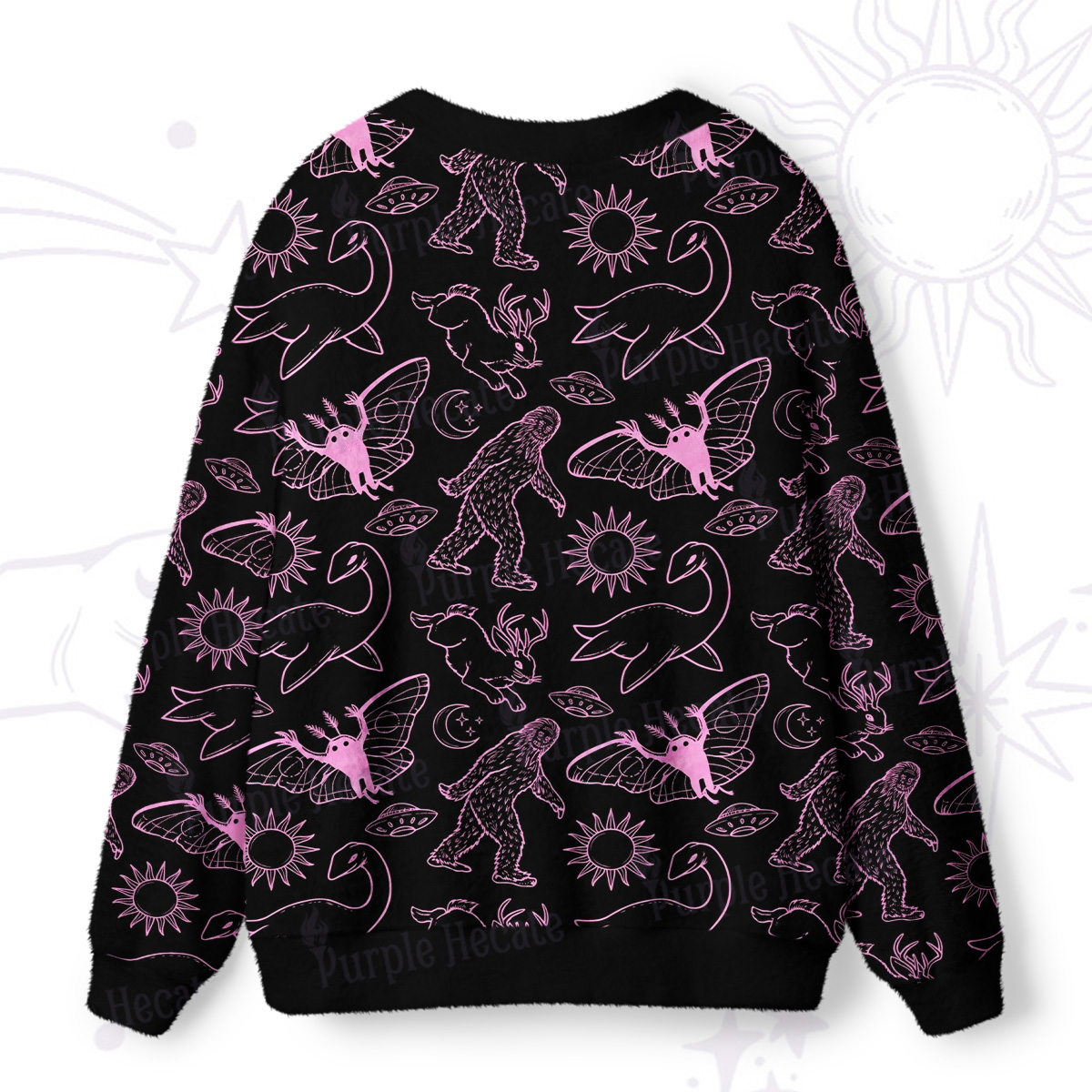 Purplehecate Cryptid Ugly Cardigan Sweaters