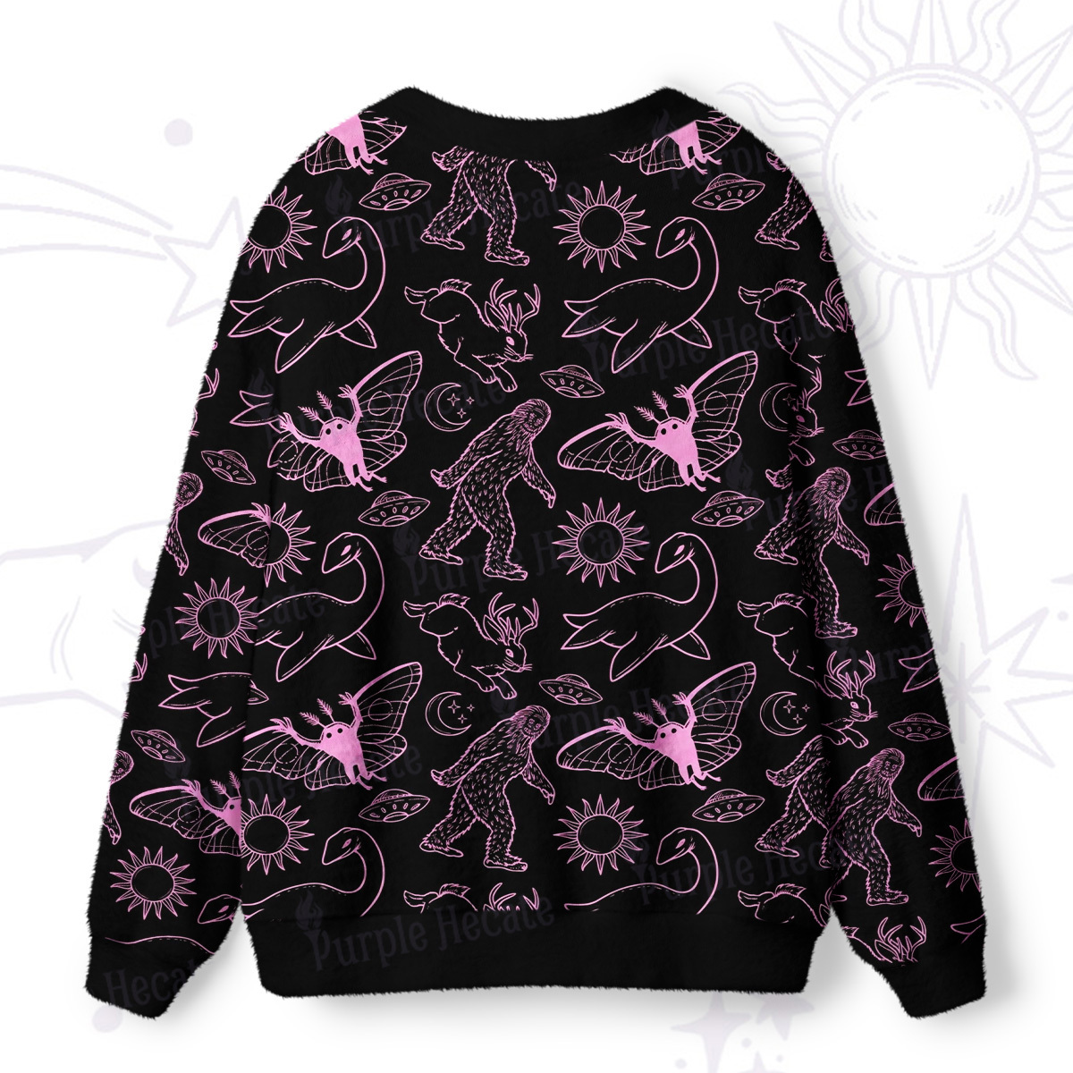 Purplehecate Cryptid Ugly Cardigan Sweaters