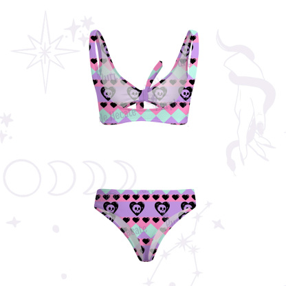 Purplehecate Heartful Magic Versa-Tie Two-Piece Swimsuit
