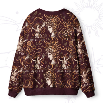 Purplehecate Girls Will Be Girls Medusa Ugly Cardigan Sweaters