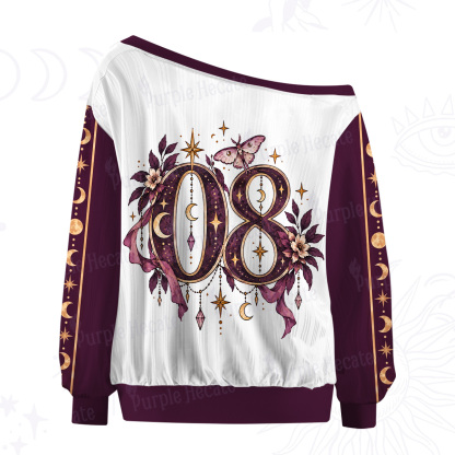 Purplehecate Moon Child Witch Soul Off The Shoulder Graphic Jersey