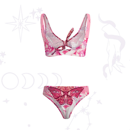 Purplehecate Butterfly Witchy Versa-Tie Two-Piece Swimsuit