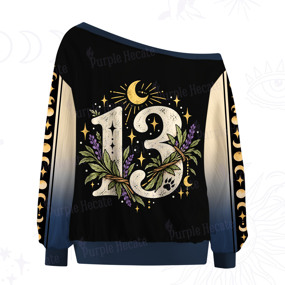 Purplehecate Cute but Feral Raccoon Wizard Off The Shoulder Graphic Jersey