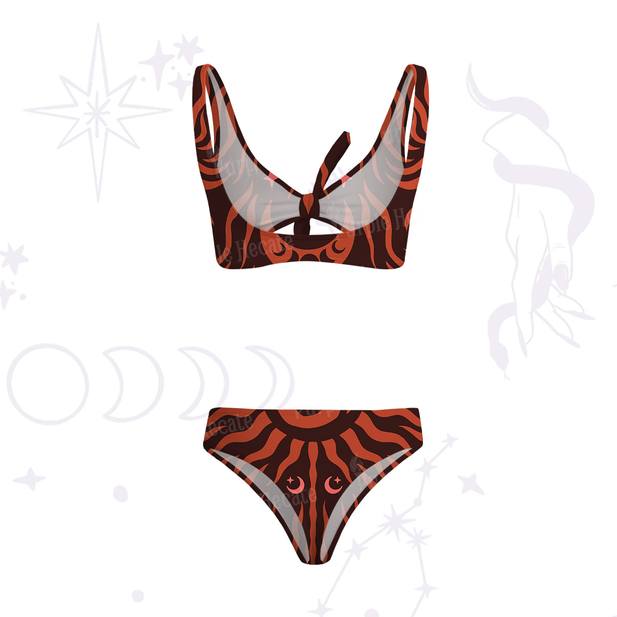 Purplehecate Solar Ritual Versa-Tie Two-Piece Swimsuit