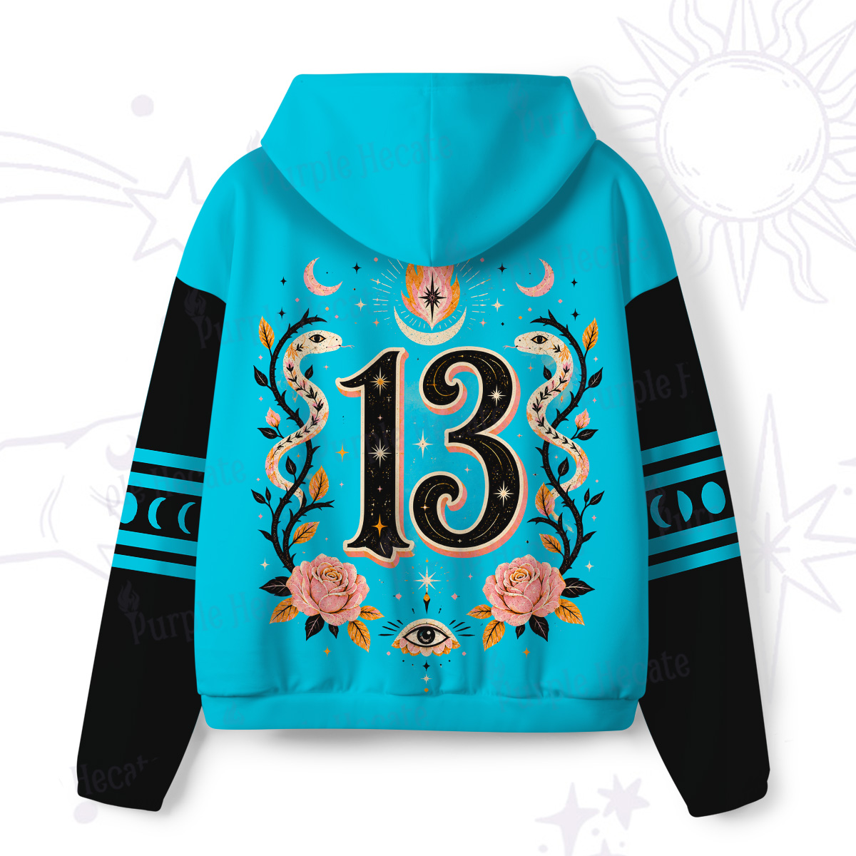 Purplehecate Hex The Patriarchy All-Over Print Hoodie